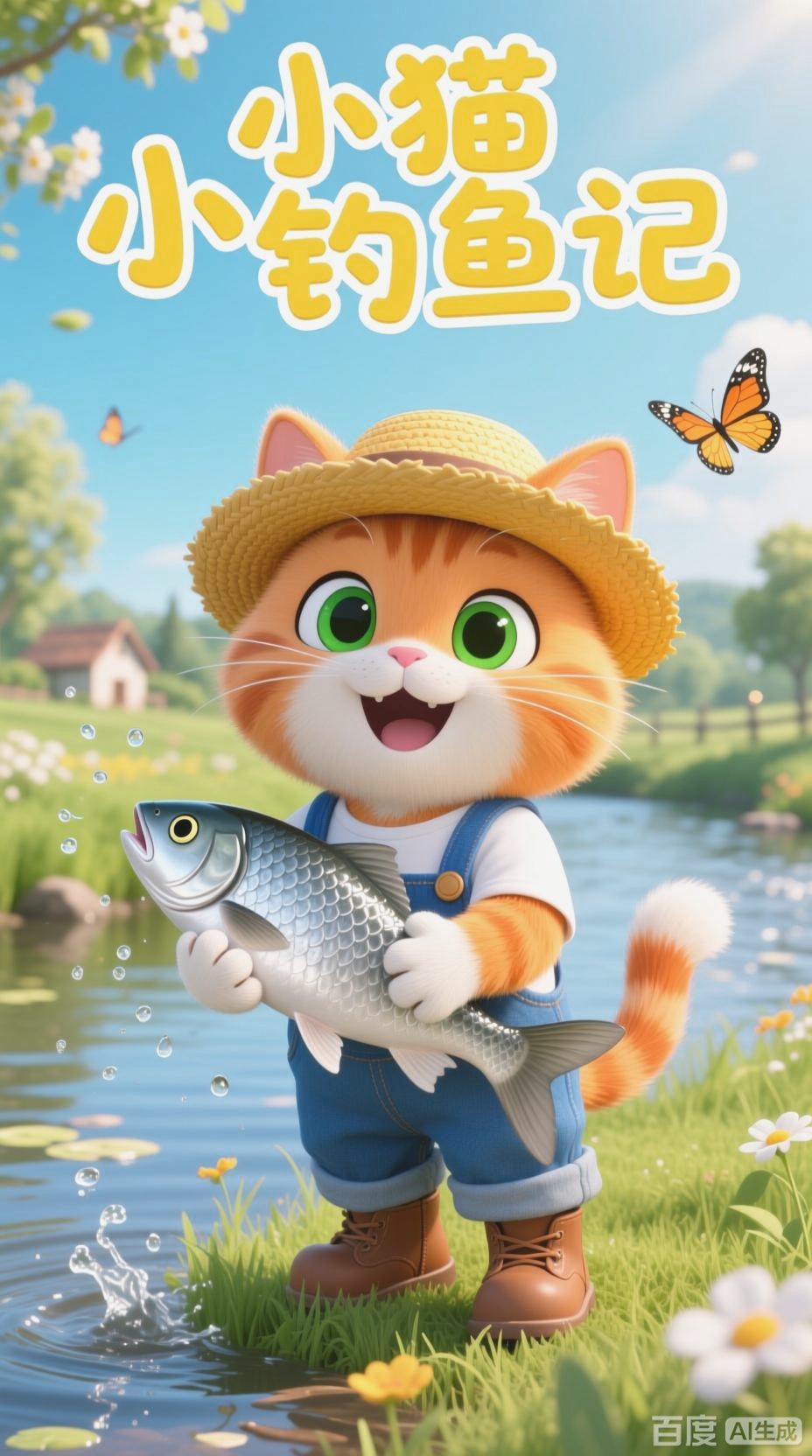 小猫钓鱼的趣味故事