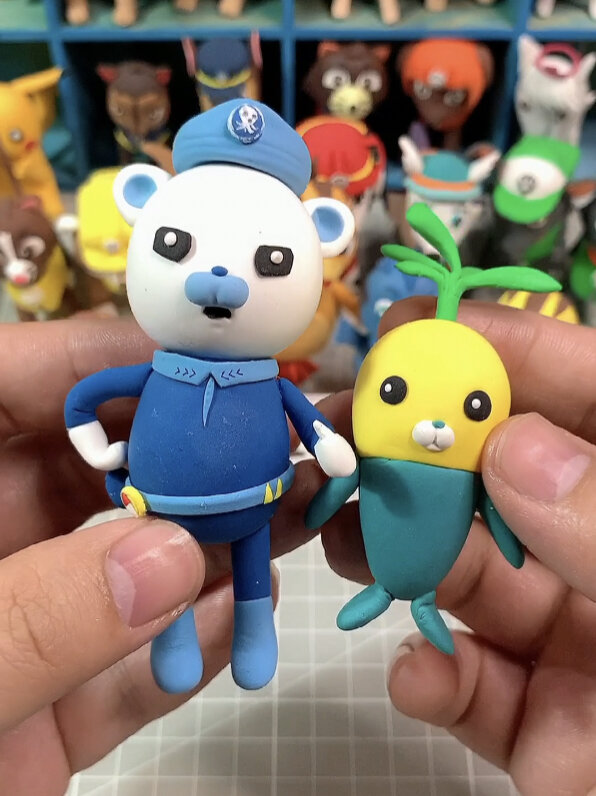 「粘土」海底小纵队～植物鱼超轻粘土教程