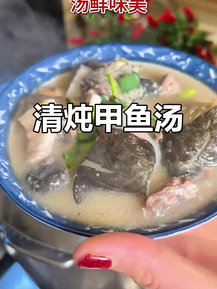 甲鱼清炖汤,鲜美又营养,家常味十足