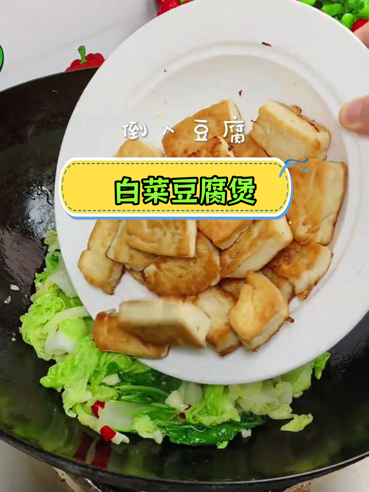 简单家常菜,白菜豆腐煲做法