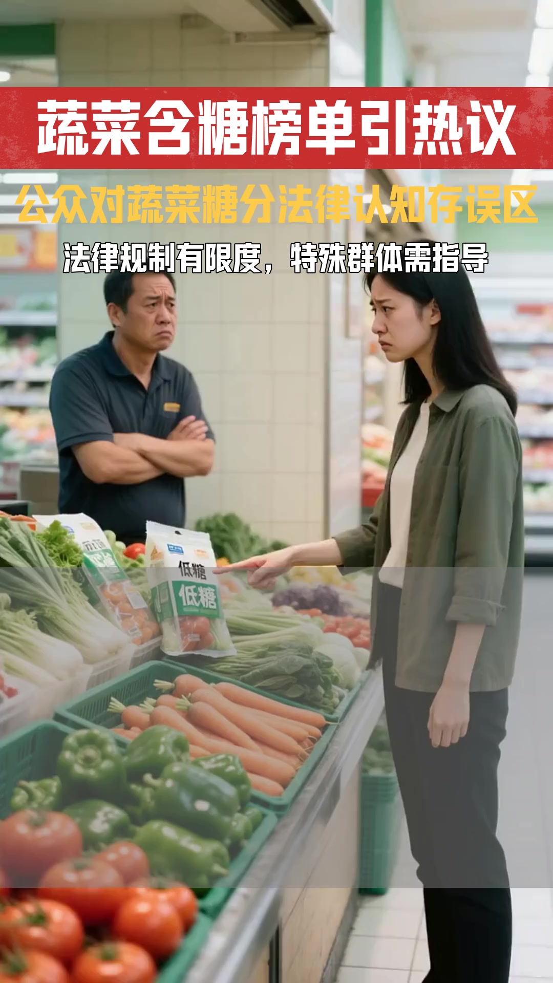 含糖蔬菜前五榜单引发热议 公众对蔬菜糖分认知存在哪些法律误解