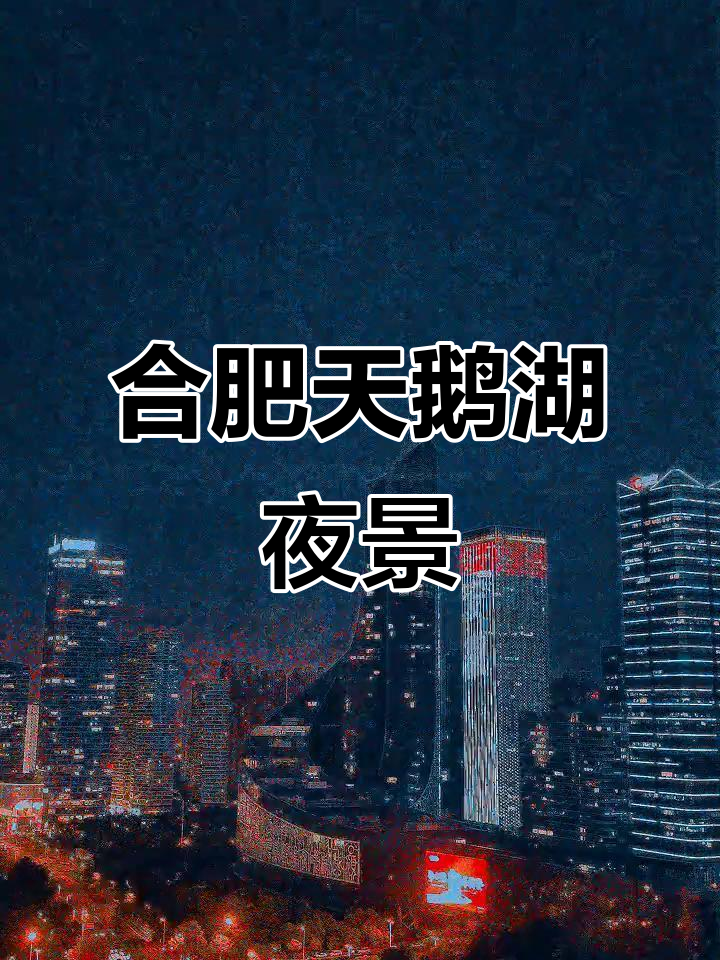 合肥天鹅湖夜景震撼来袭,星海广场也能比肩?