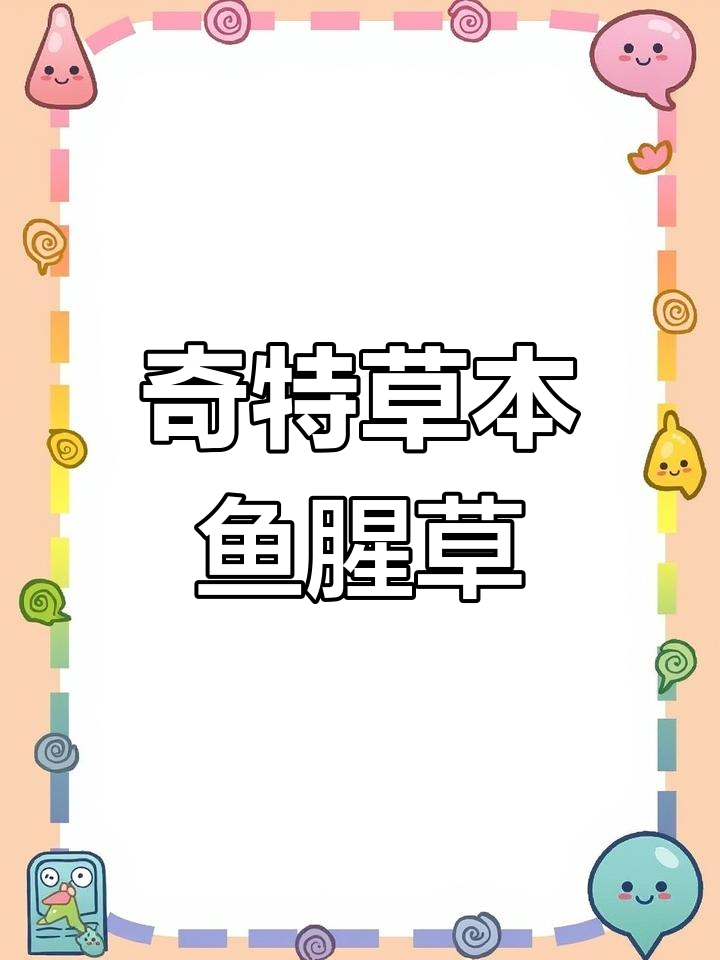 鱼腥草,草本植物中的奇香草药