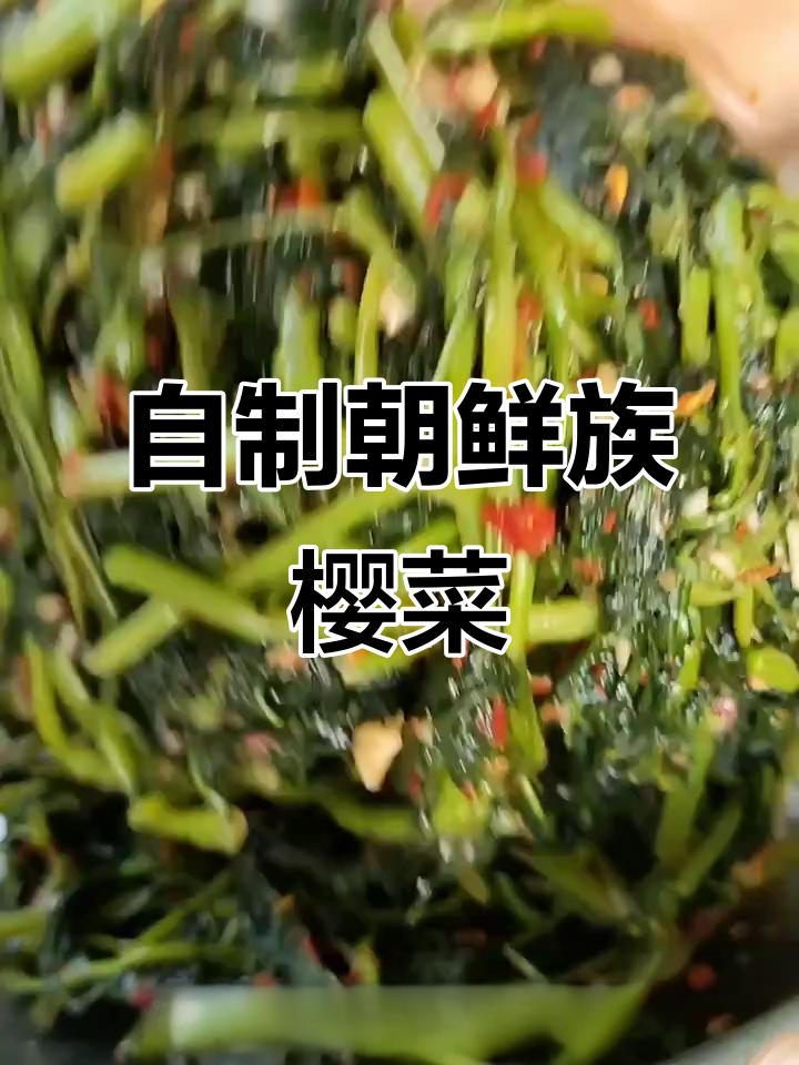 辣白菜姐教你做正宗朝鲜族樱菜咸菜,简单又美味