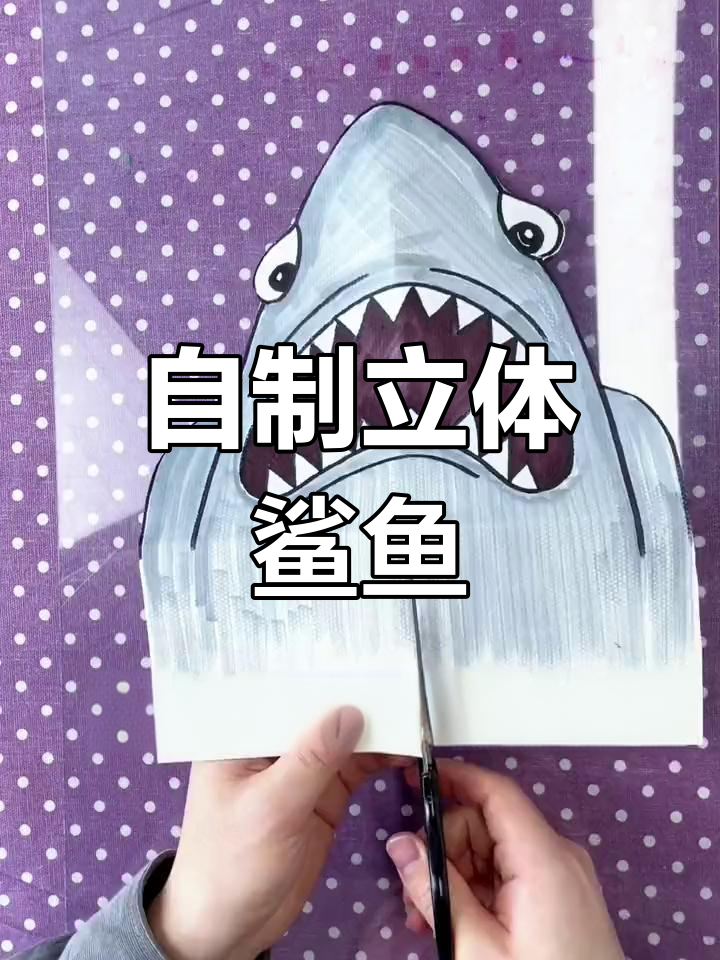轻松学画鲨鱼,创意立体设计