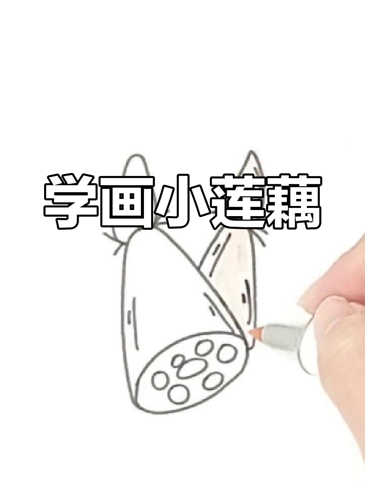 简单莲藕简笔画教程,轻松学会