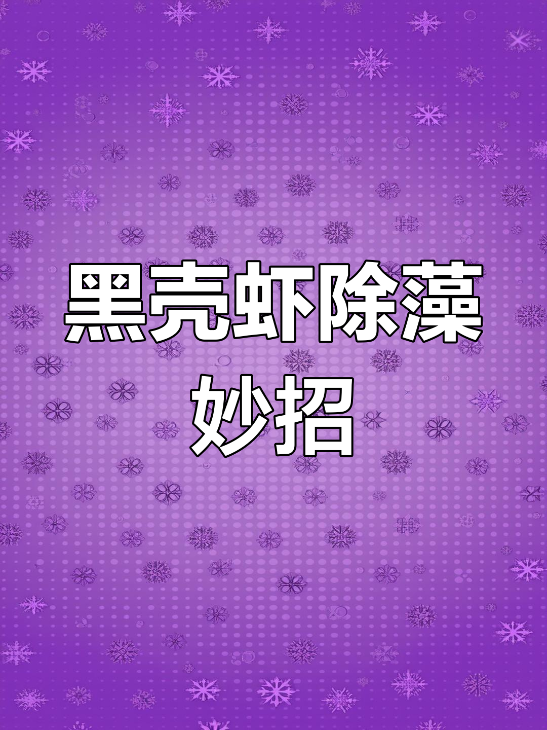 草缸褐藻难治?试试黑壳虾,轻松解决!