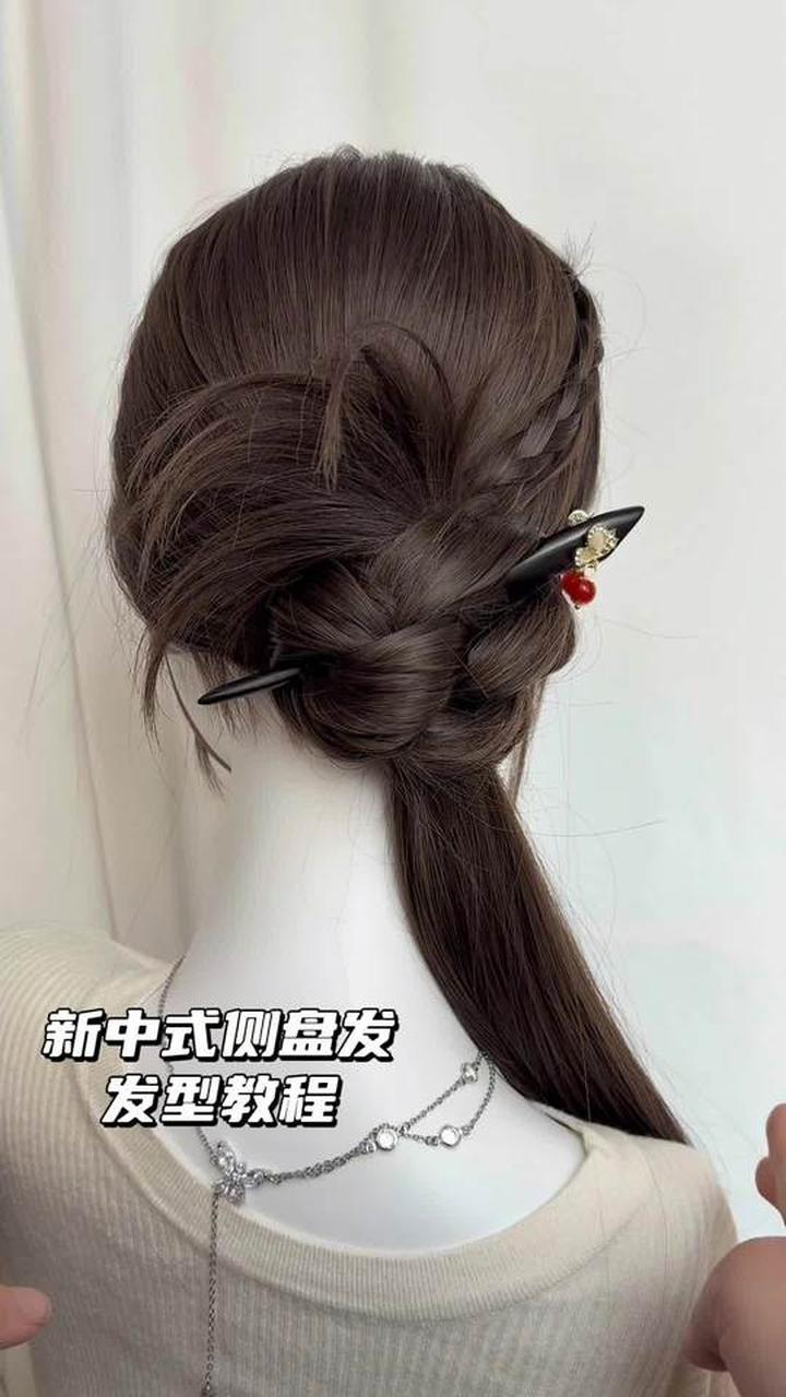 过年扎新中式盘发好好看呀