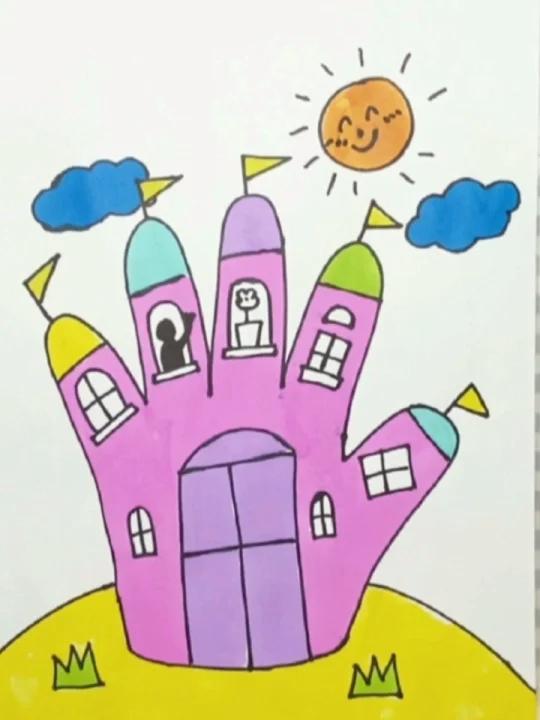 手掌变魔法城堡|猫先生简笔画