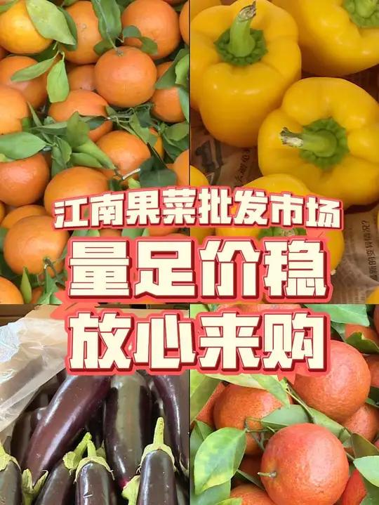 春节临近,江南果菜批发市场果菜品类齐全,价格稳定。