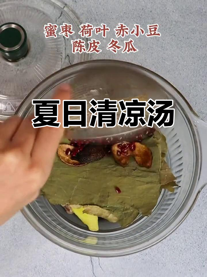 广东消暑汤，荷叶冬瓜猪骨煲，祛湿又美味