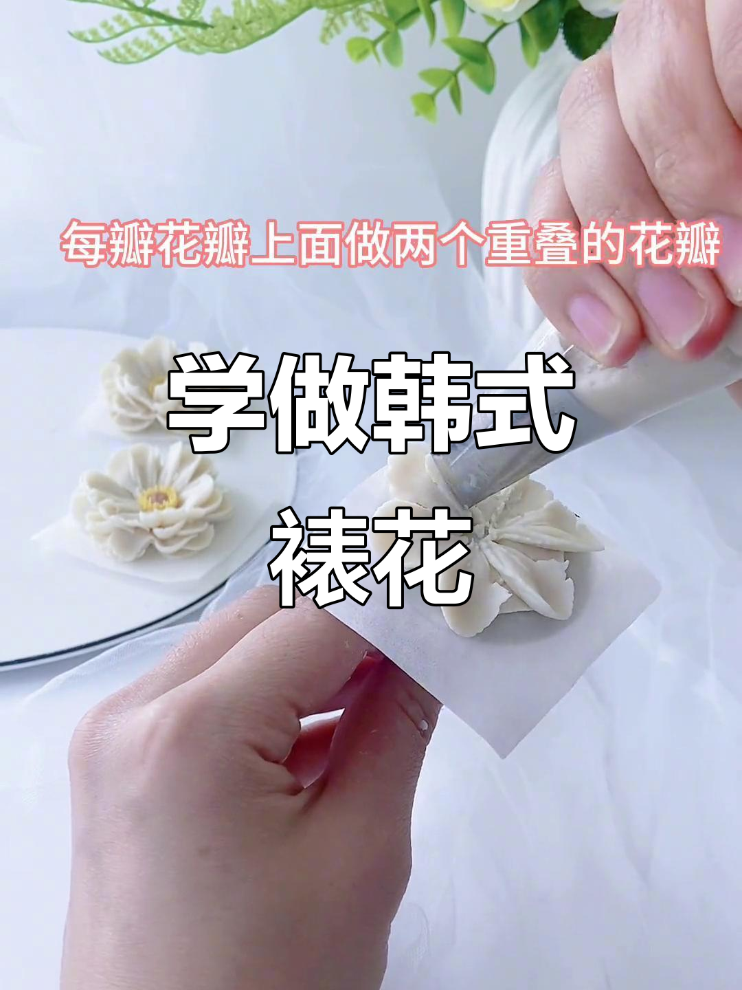 零基础学韩式裱花,轻松做出美丽花朵蛋糕