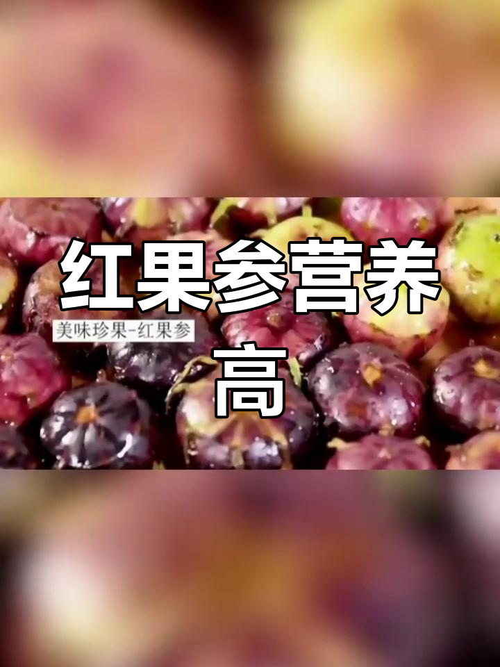 云南稀有红果参,酸甜开胃