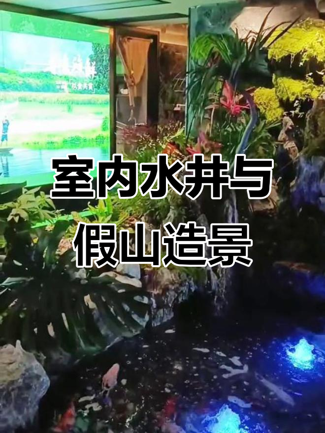 室内餐厅水景设计:假山鱼池与素食景观完美融合
