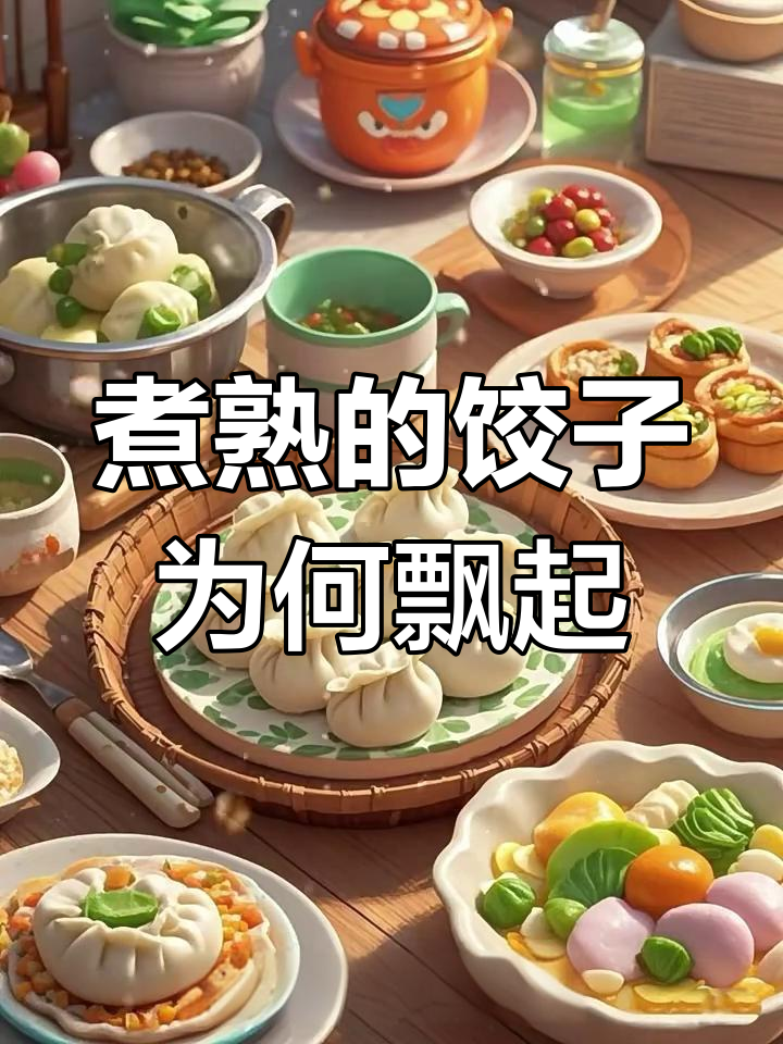 为什么饺子煮着会浮起来?揭秘水蒸气如何让它们“跳舞”