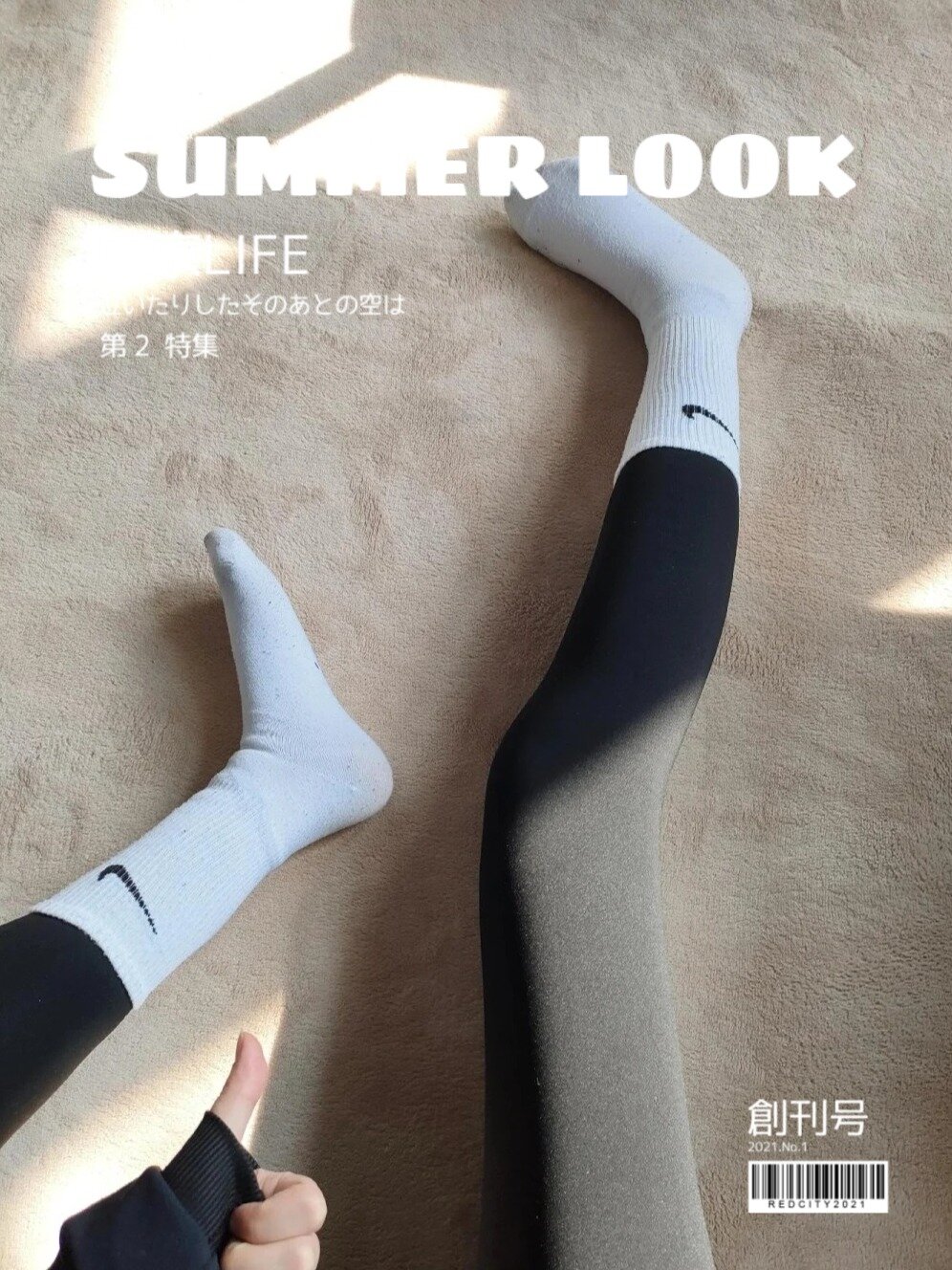 今日份穿搭|鲨鱼裤Nike白袜