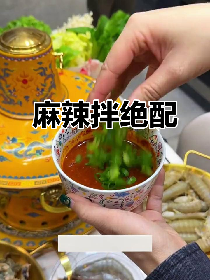 李海龙麻辣烫,麻酱与辣椒油完美搭配,香气扑鼻!