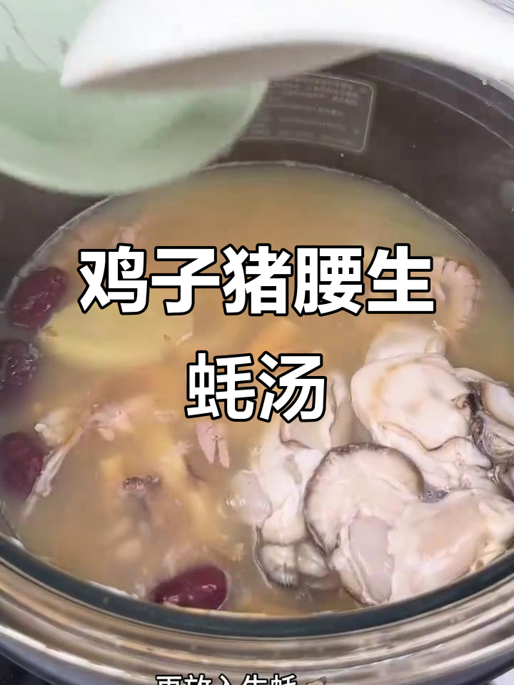 男女皆宜的鸡子猪腰生蚝汤,滋补又美味