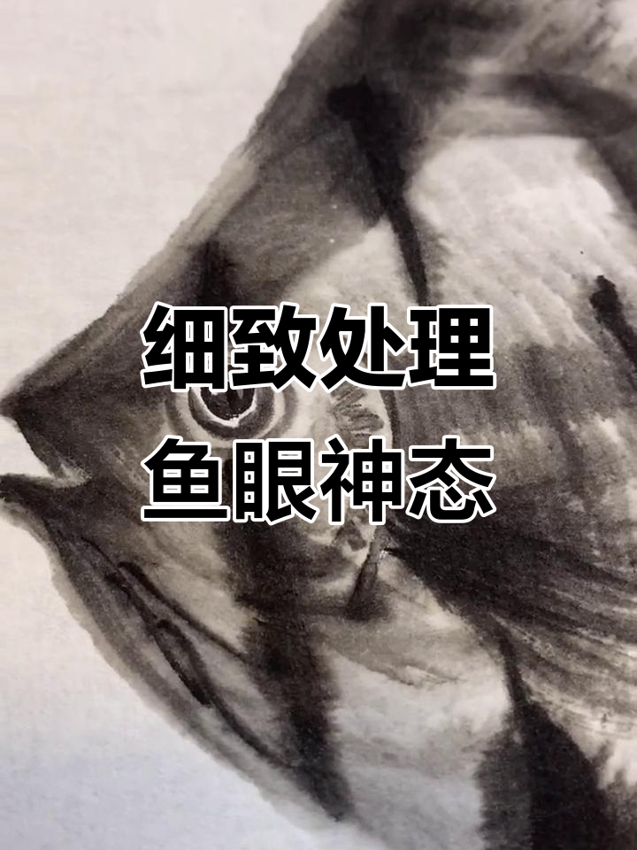 画鱼眼要提神，细节决定立体感