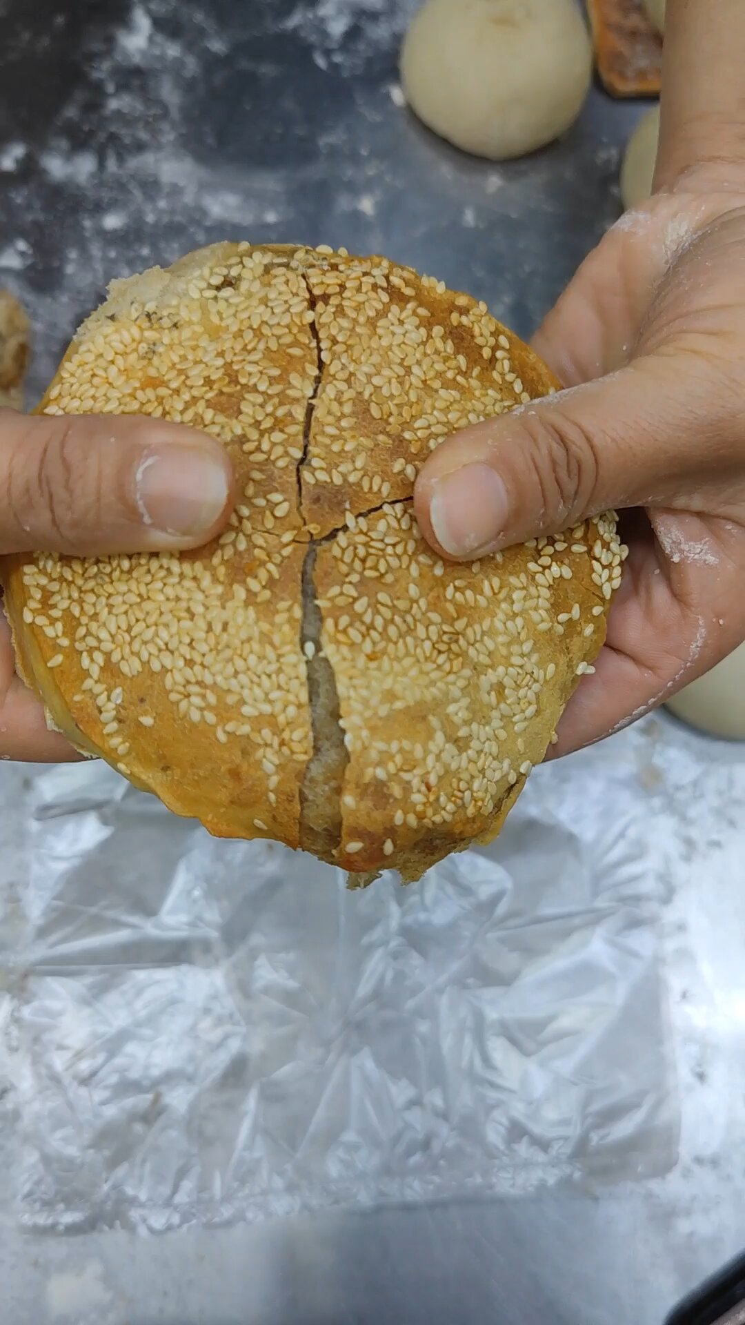 香脆可口的马蹄烧饼