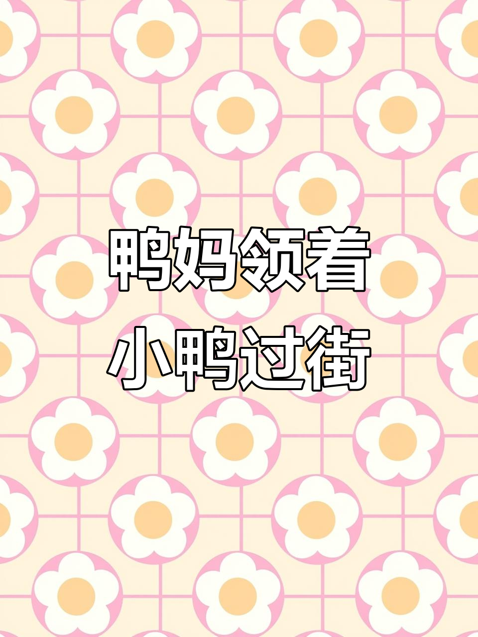 5月14日野生鸭妈妈带小鸭子过马路，红灯停绿灯行！