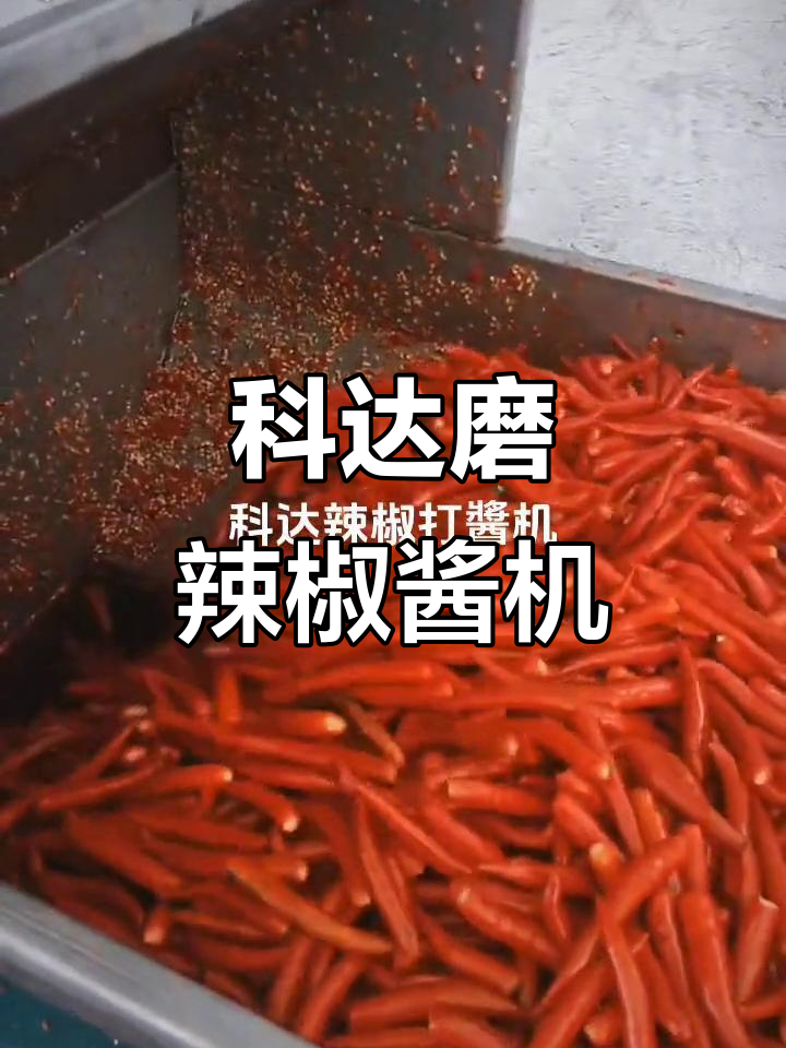 河北科达磨辣椒酱机,专业打浆设备助力辣味升级