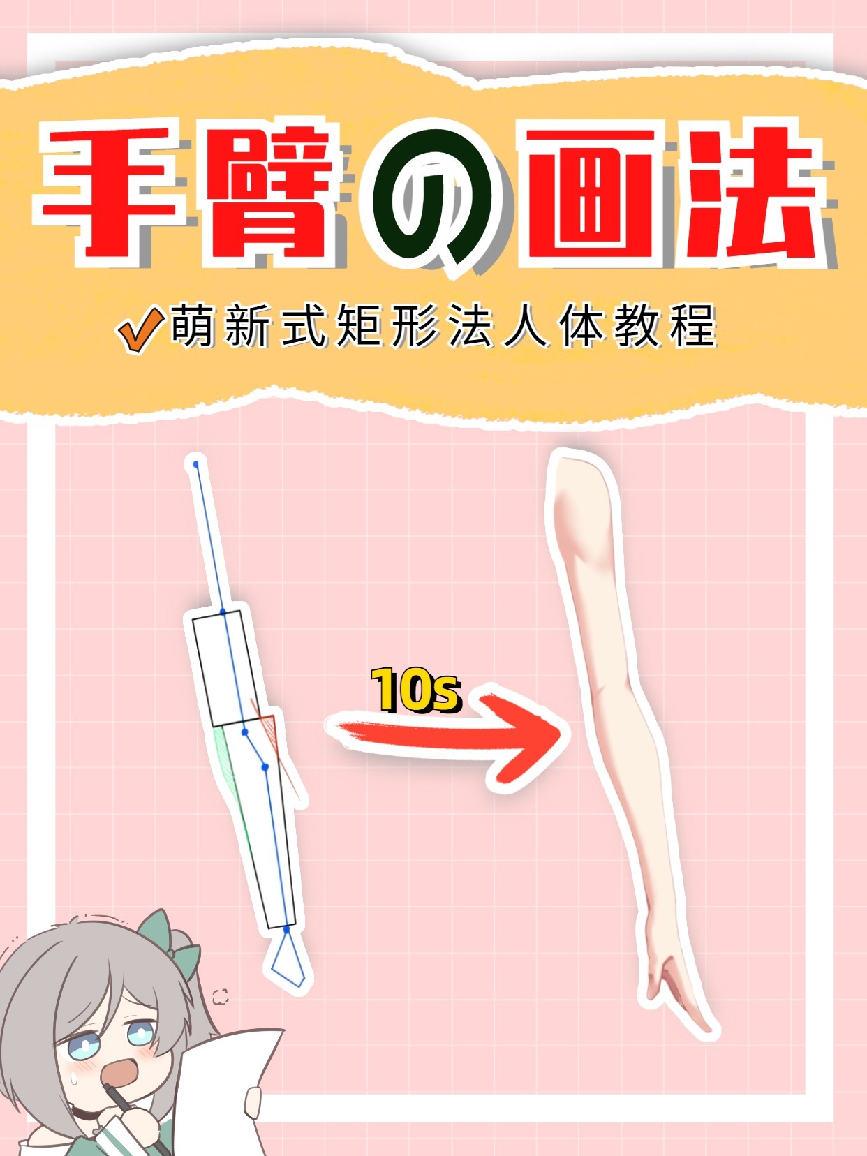 萌新怎么画手臂有手就行系列