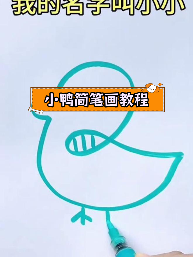 轻松学会画小鸭子