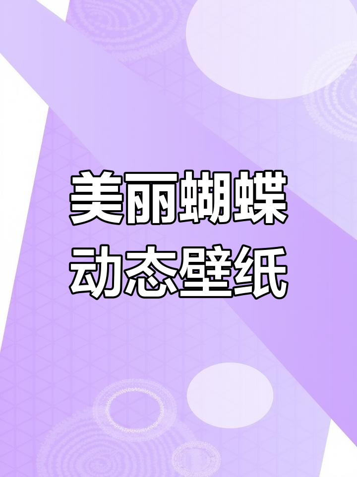 动态蝴蝶壁纸,屏保新选择