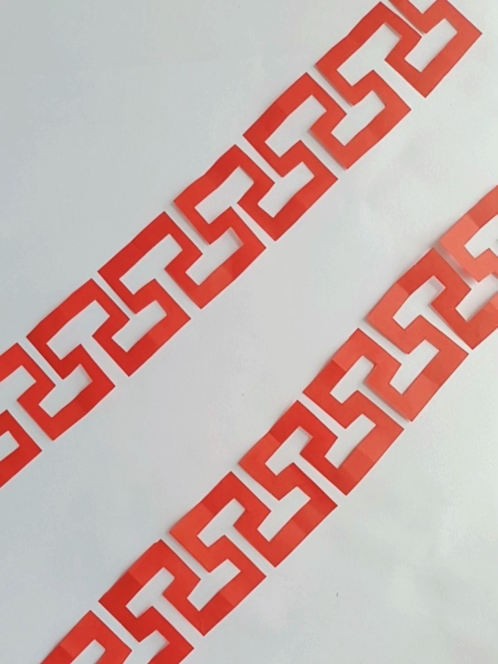 中国传统纹案装饰花边,二方连续剪纸教程