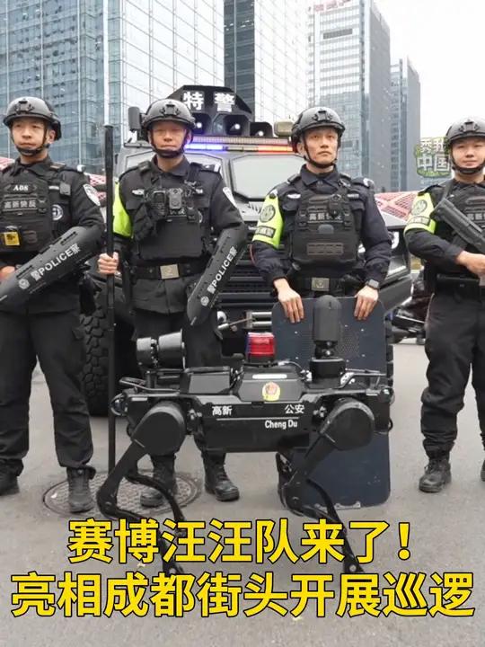 日前,一批警用机器狗加入了四川省成都市公安局高新区分局巡警大队,开展安全巡逻和宣防工作。这