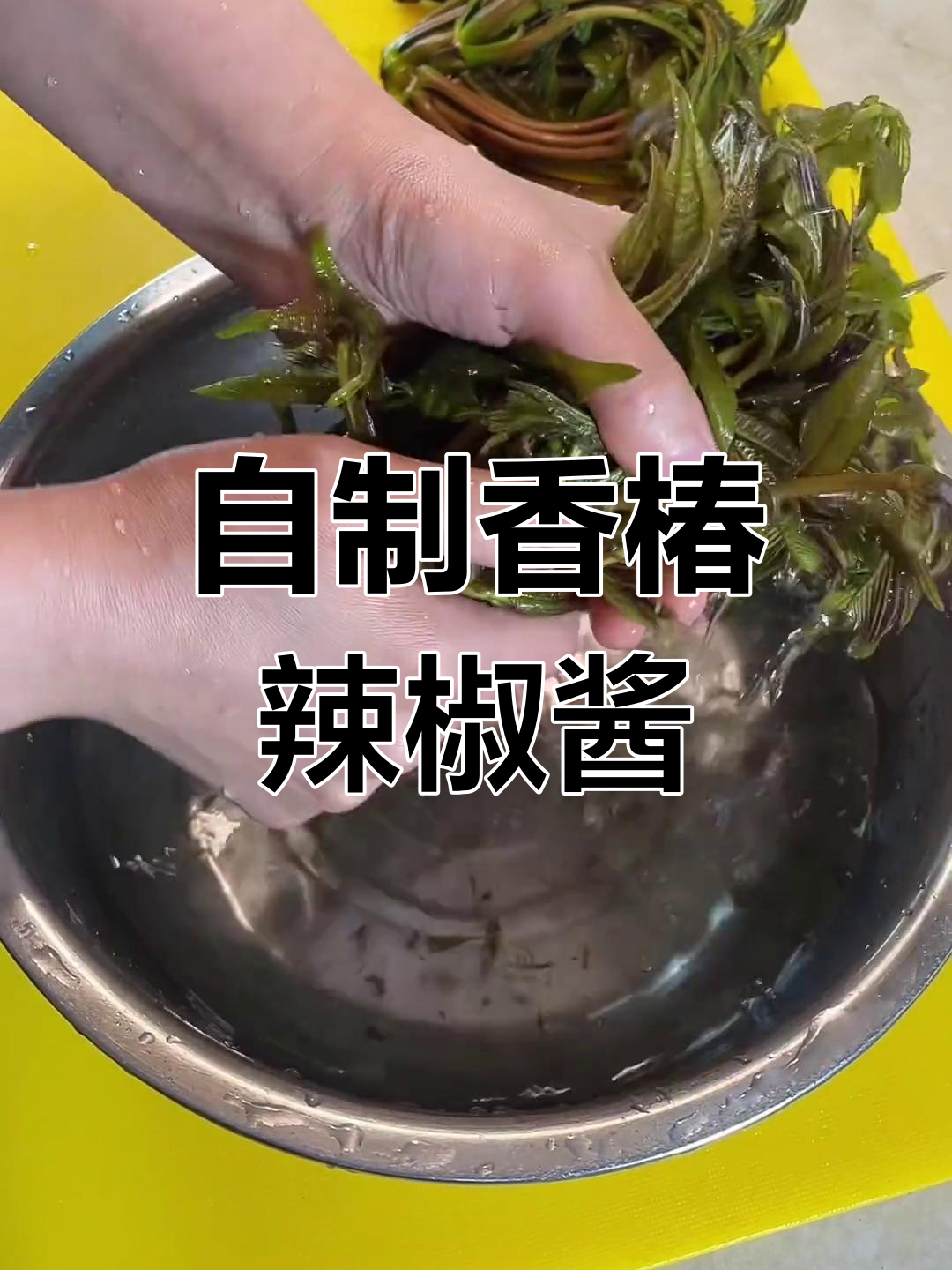 香椿新做法,辣味十足