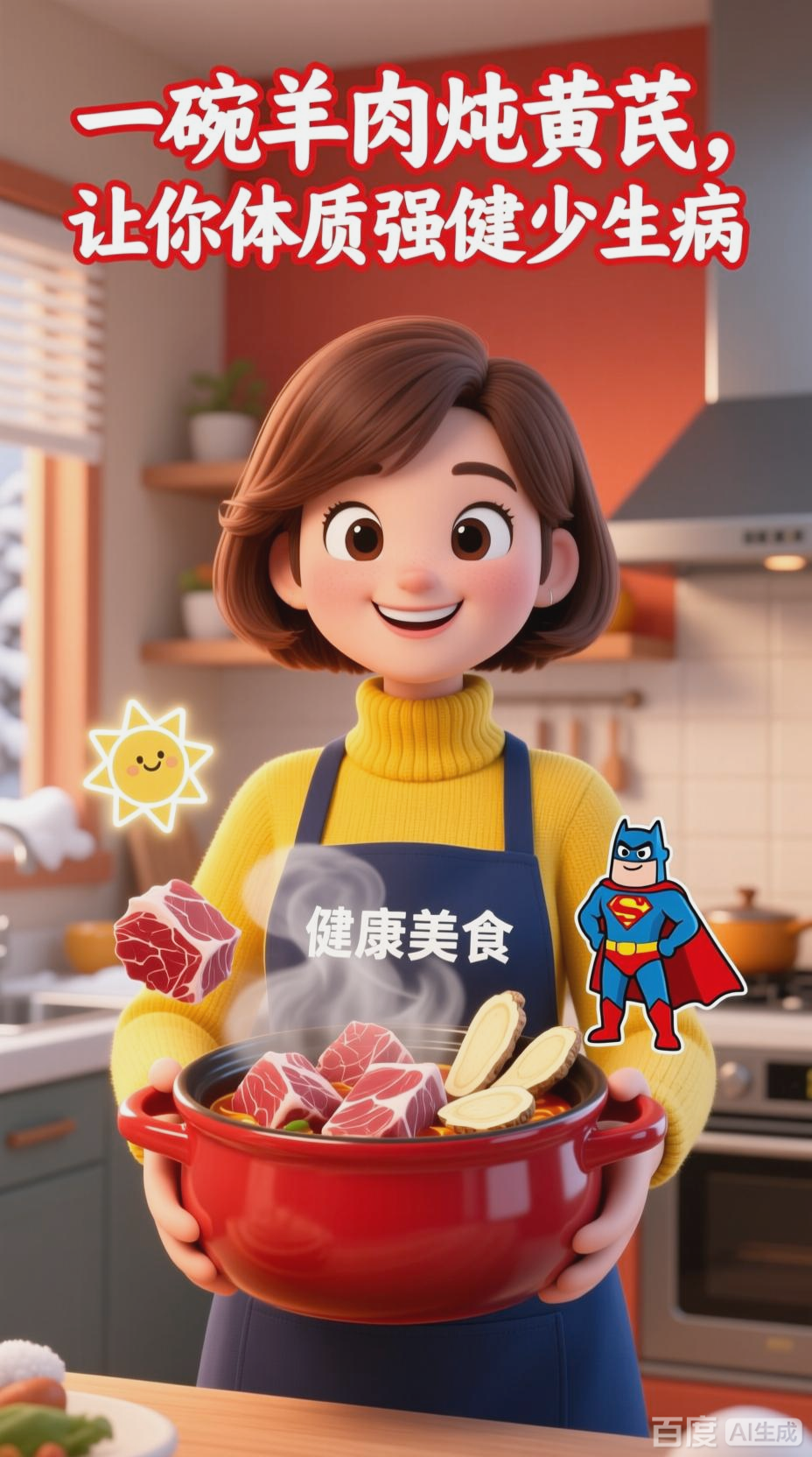 羊肉炖黄芪,强身又补气