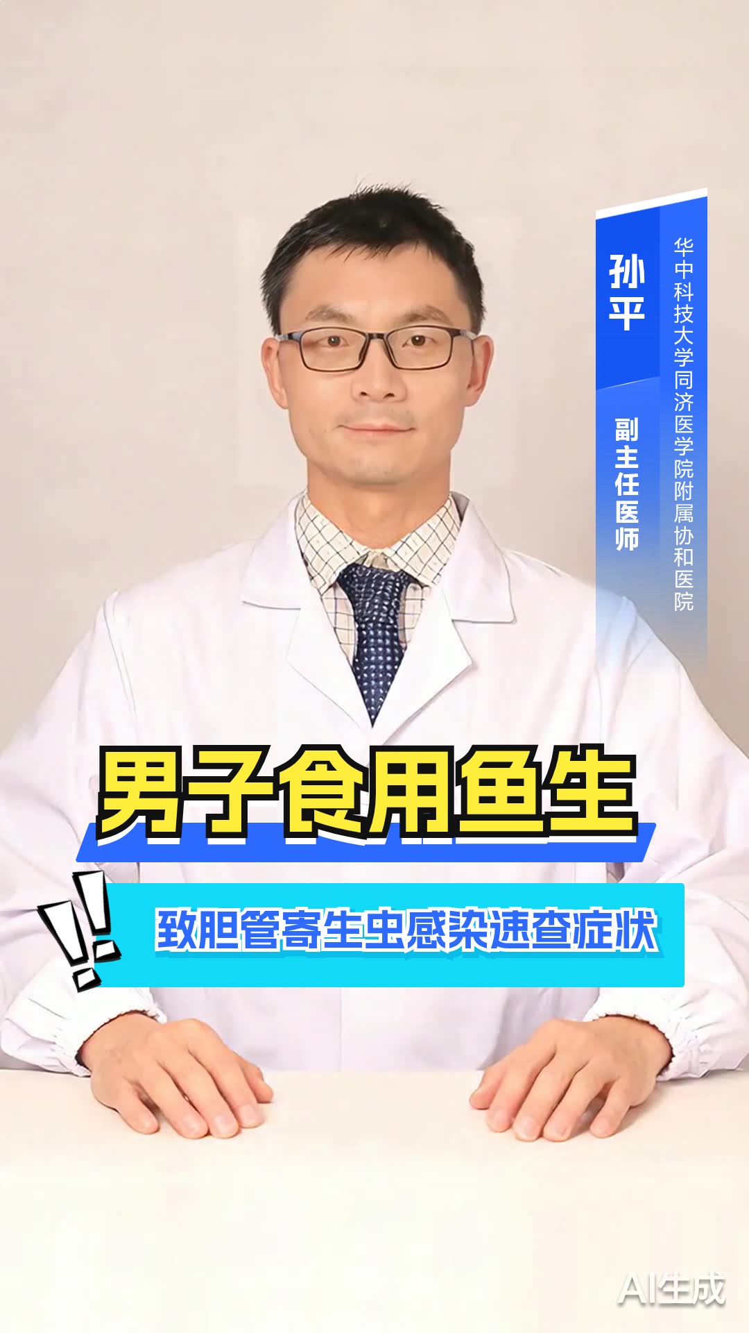 男子食用鱼生致胆管寄生虫感染，速查症状