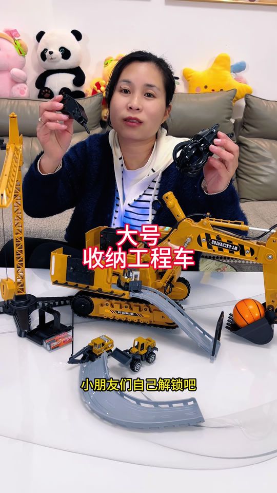 儿童大号合金仿真工程车套装挖掘机吊车男孩玩具模型