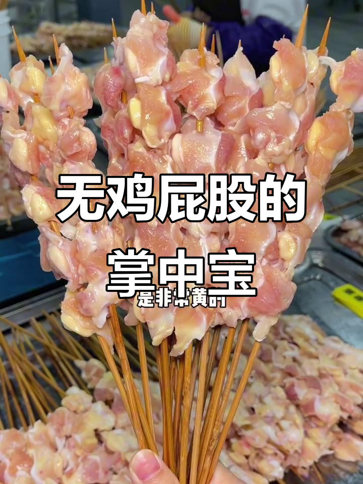 纯宝掌中宝烧烤串，脆嫩无鸡屁股，黄亮诱人