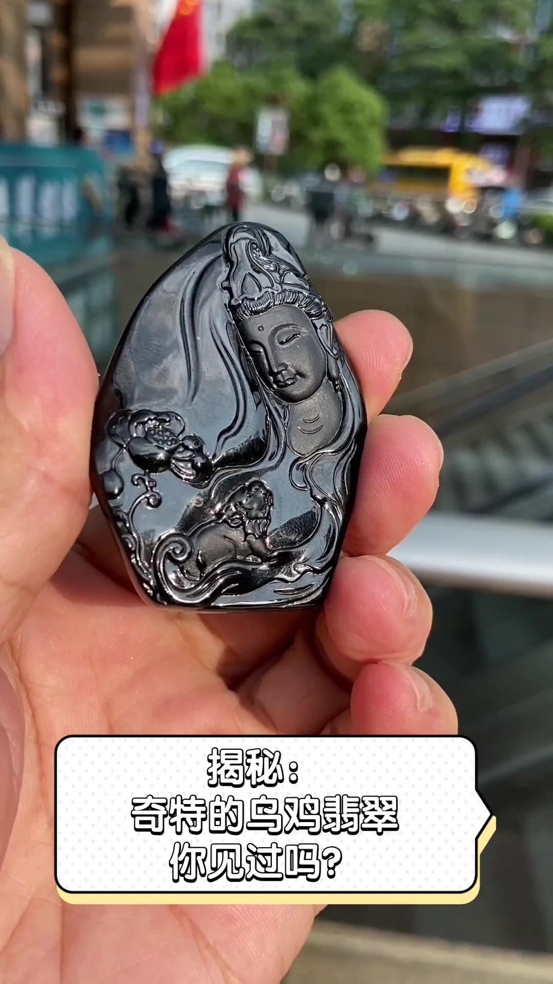 揭秘:奇特的乌鸡翡翠,你见过吗?