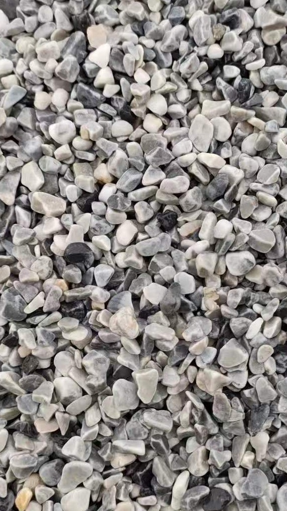灰色水洗石4-6毫米 园林铺路造景 庭院地铺装饰 灰色卵石