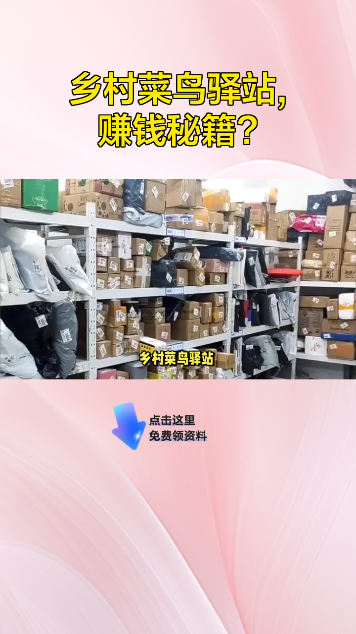 乡村菜鸟驿站,赚钱秘籍?