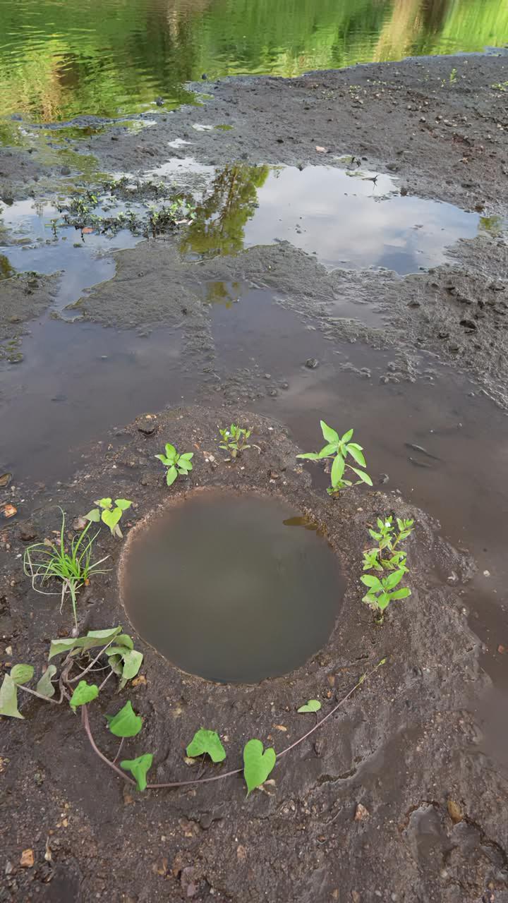 在河边的小水坑里,抓到一些小鱼小虾,拿回家煮一锅小火锅,味道好极了。我的乡村生活 农村生活