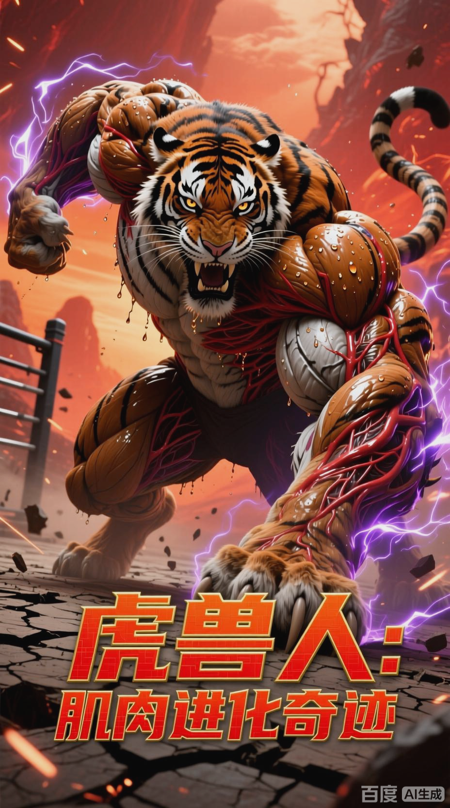 虎兽人肌肉变大的奇幻之旅