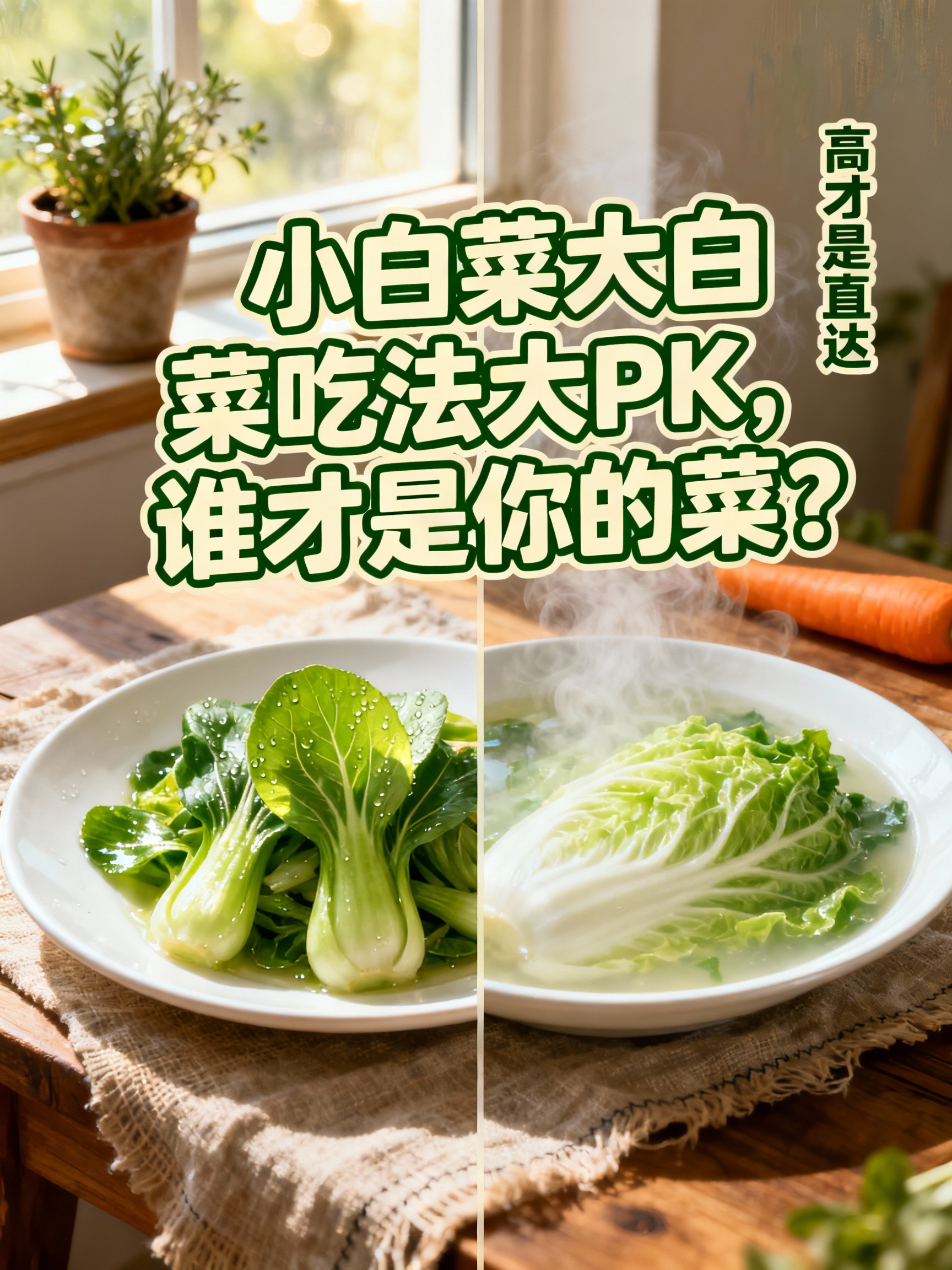 小白菜大白菜吃法大PK，谁才是你的菜？