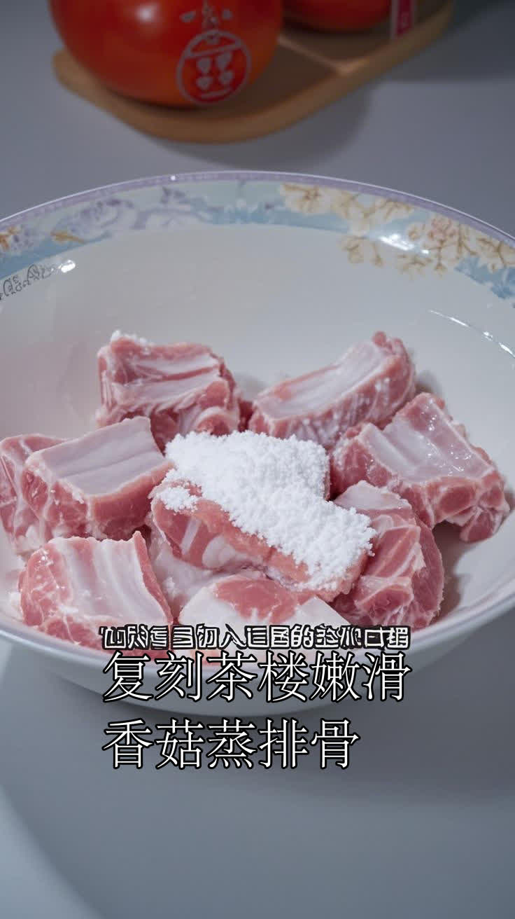 复刻茶楼嫩滑香菇蒸排骨