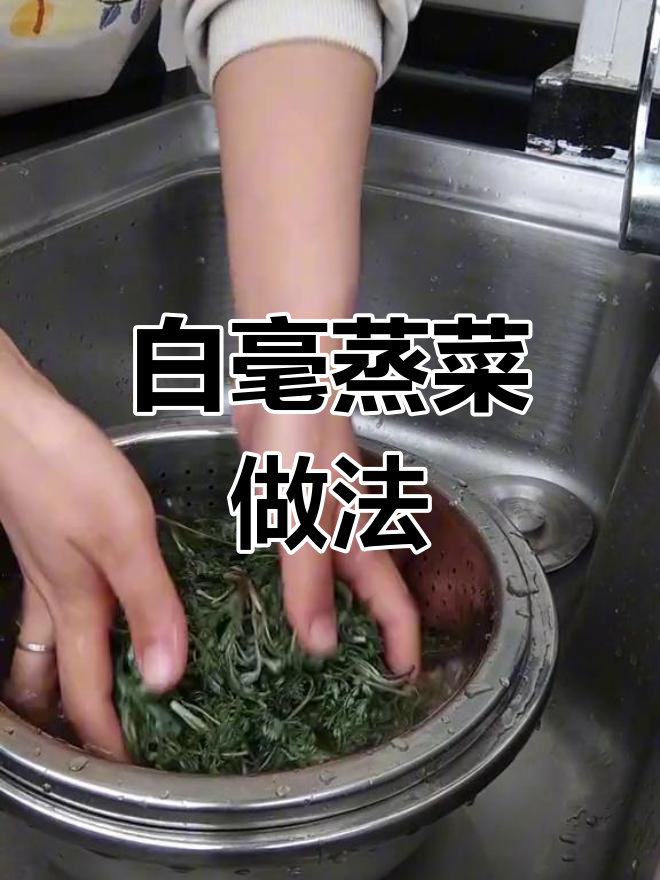 新鲜白毫蒸菜,春天的味道