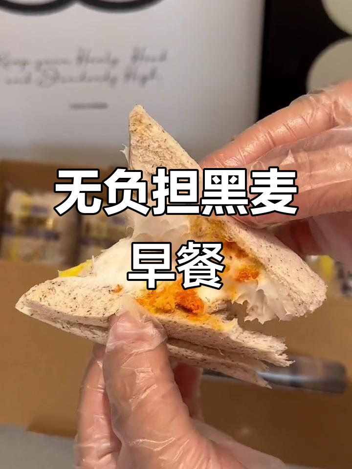 20230306黑麦三明治,无蔗糖早餐轻松搞定
