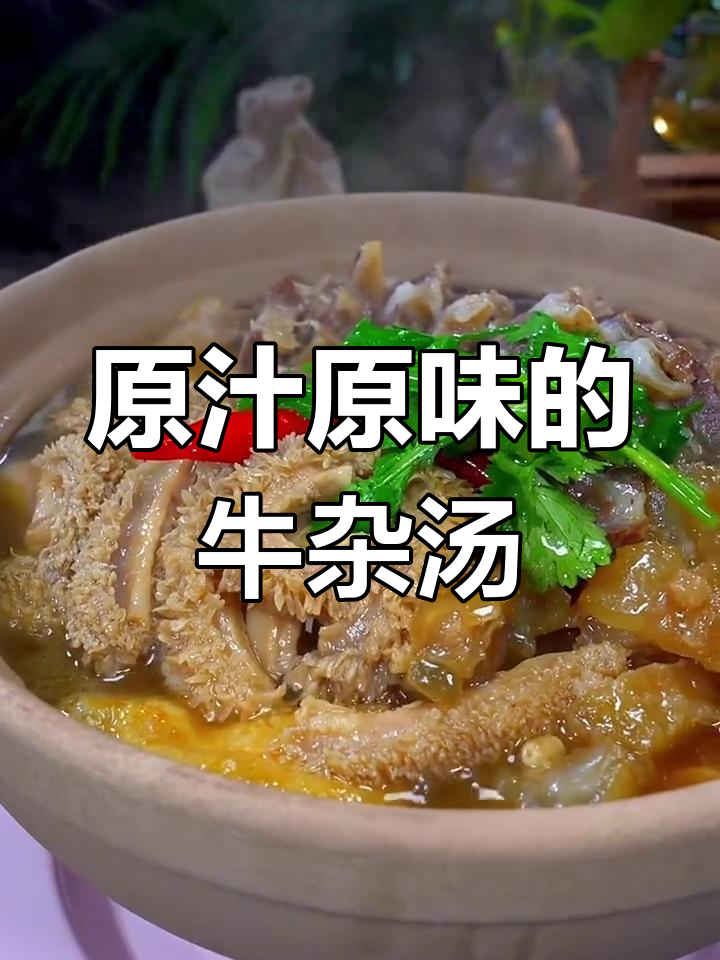 牛杂煲的完美做法,汤鲜味美