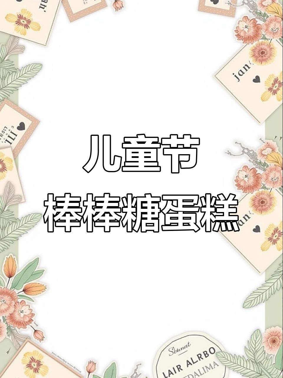 六一儿童节棒棒糖蛋糕,轻松做可爱甜品