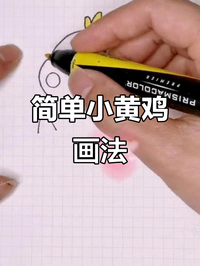 小黄鸡的可爱简笔画,轻松上手!