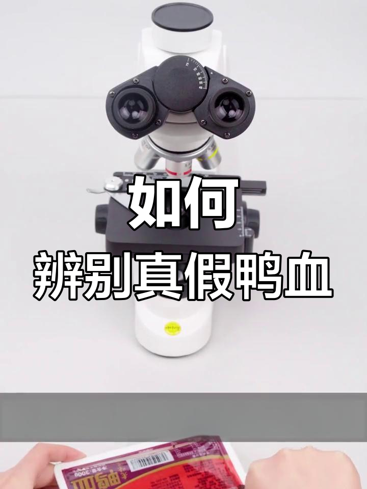 显微镜揭秘:鸭血真伪大对比