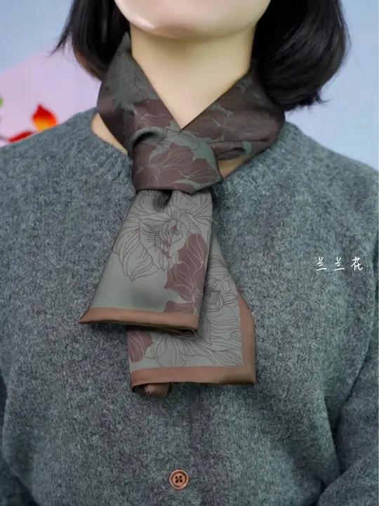 长条丝巾的多种系法 围巾搭配 丝巾系法大全 百变丝巾 时尚单品